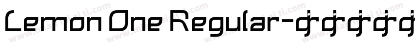 Lemon One Regular字体转换